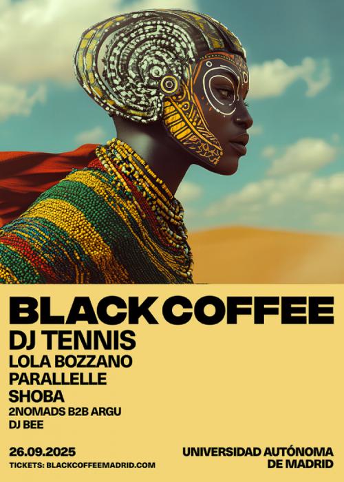 Cartel de Black Coffee en Madrid