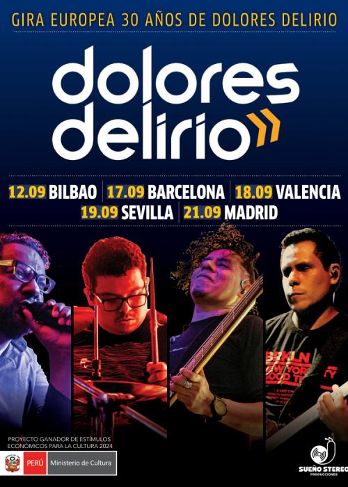 Cartel de Concierto de Dolores Delirio en Valencia