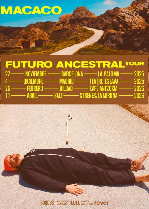 Cartel de Concierto de Macaco en Madrid