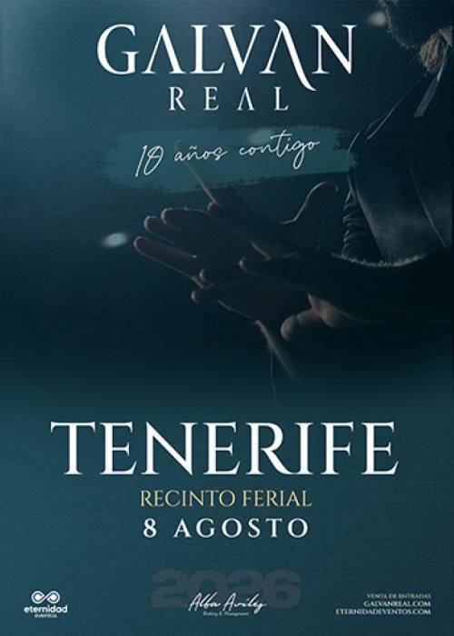 Cartel de Concierto de Galvan Real en Tenerife