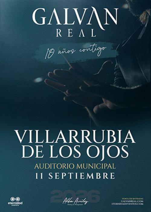 Cartel de Concierto de Galvan Real en Villarubia de los Ojos