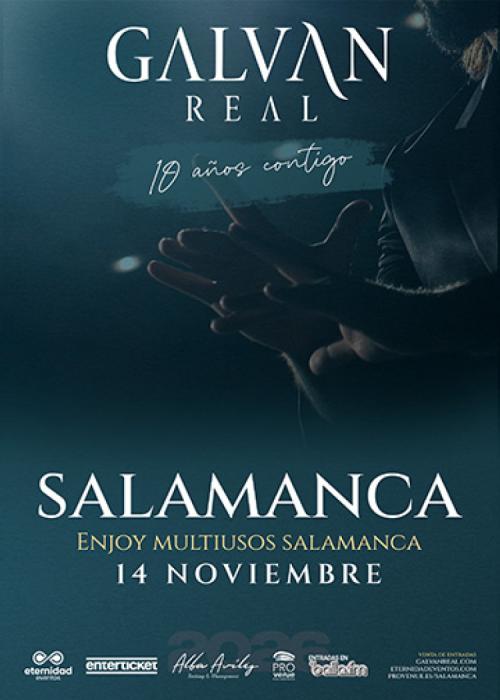 Cartel de Concierto de Galvan Real en Salamanca