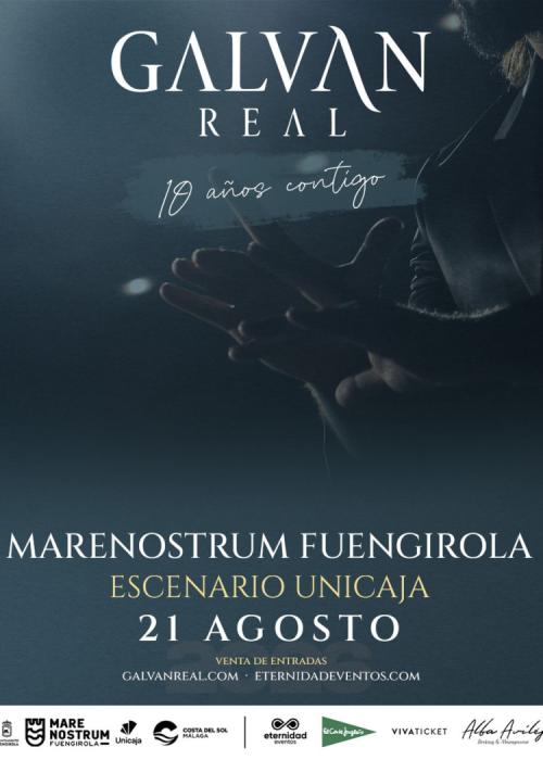 Cartel de Concierto de Galvan Real en Fuengirola