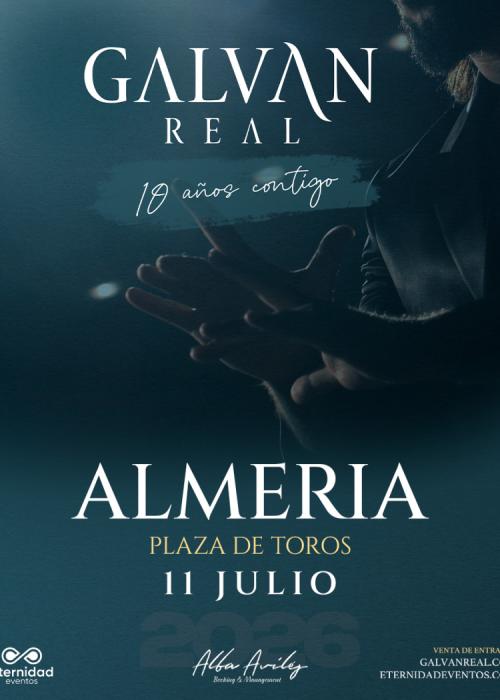 Cartel de Concierto de Galvan Real en Almería