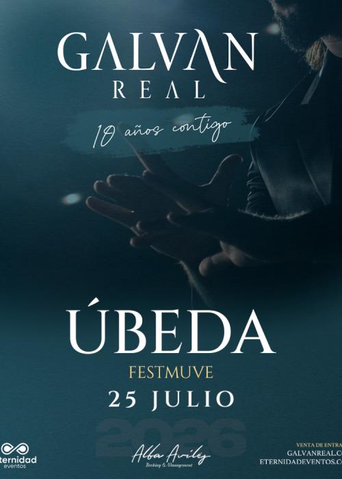 Cartel de Concierto de Galvan Real en Úbeda