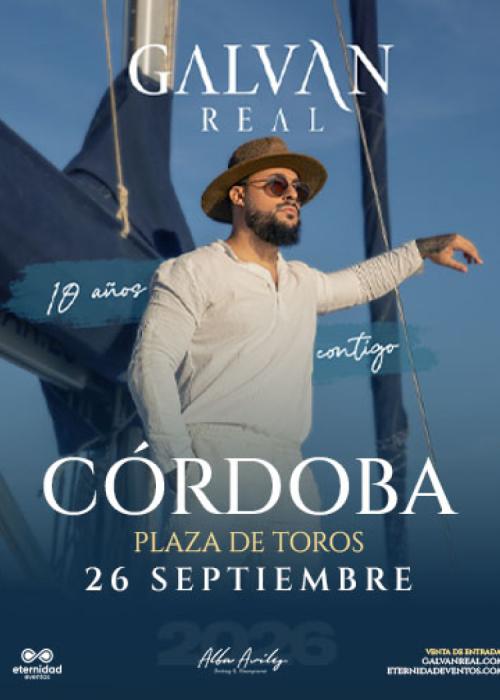 Cartel de Concierto de Galvan Real en Córdoba