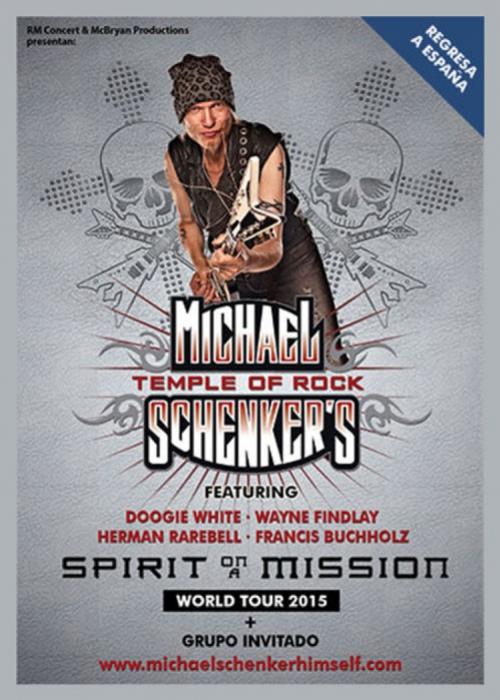 Cartel de Concierto de Michael Schenker en Alicante 2015