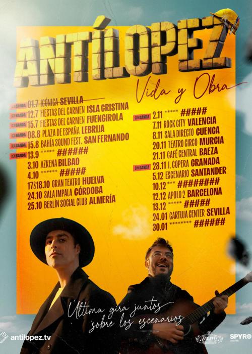 Cartel de Concierto de Antilópez en Santander