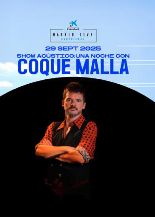Cartel de Concierto de Coque Malla en Madrid