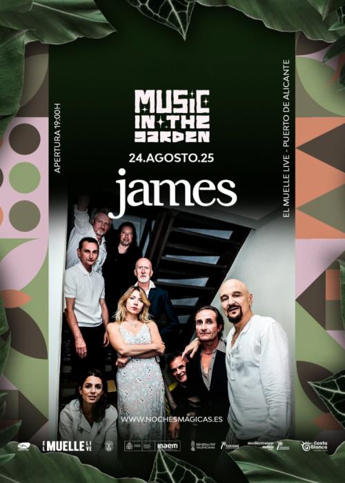 Cartel de Concierto de James en Alicante