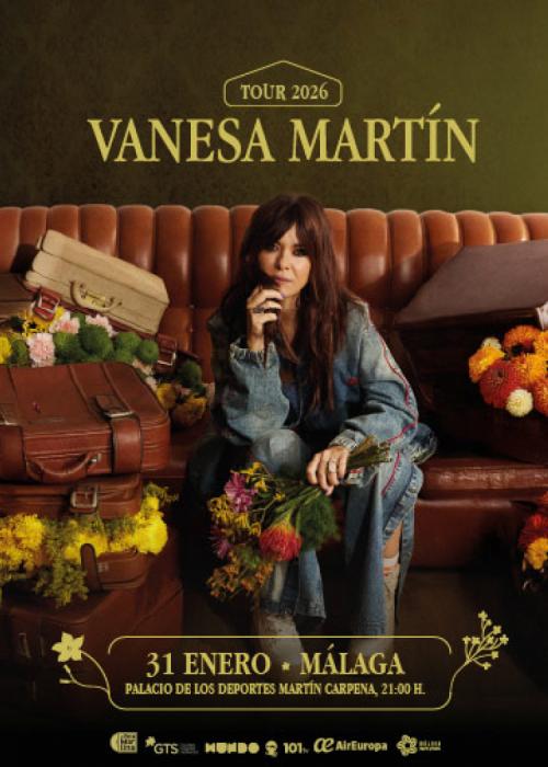 Cartel de Concierto de Vanesa Martín en Málaga
