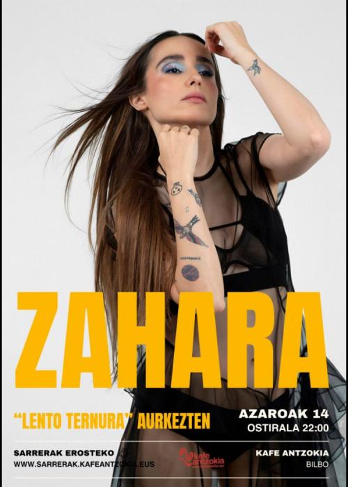 Cartel de Concierto de Zahara en Bilbao