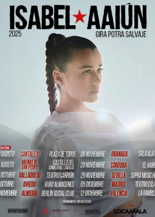Cartel de Concierto de Isabel Aaiún en Oviedo