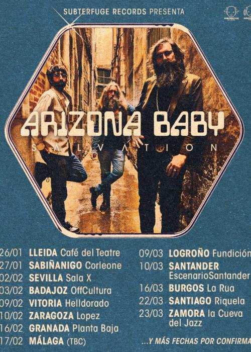 Cartel de Concierto de Arizona Baby en Huesca