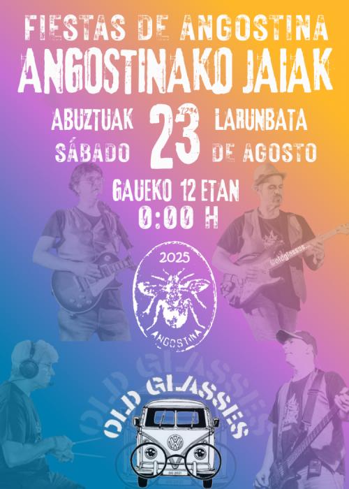 Cartel de OLD GLASSES en Angostina, Bernedo