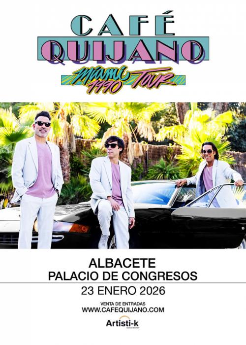 Cartel de Concierto de Café Quijano en Albacete