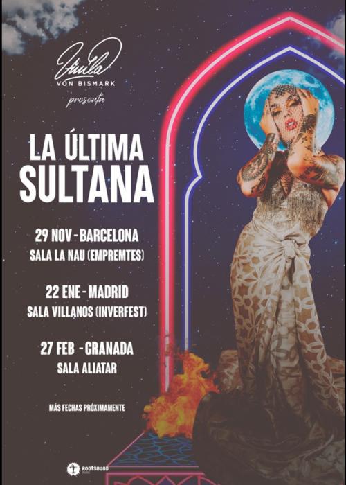 Cartel de Concierto de Vinila Von Bismark en Granada