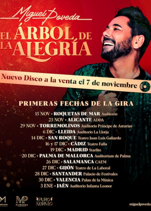 Cartel de Concierto de Miguel Poveda en San Roque