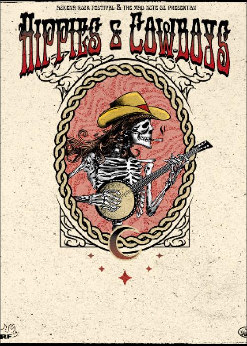 Cartel de Concierto de Hippies & Cowboys en Valencia