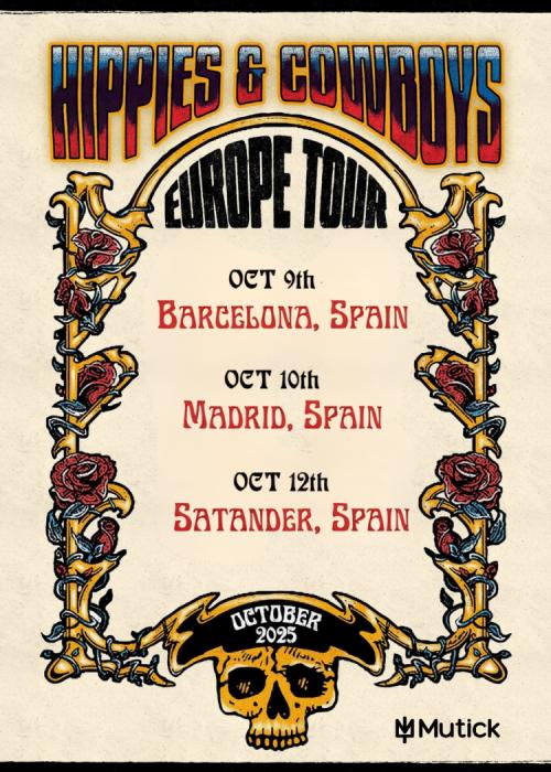 Cartel de Concierto de Hippies & Cowboys en Madrid