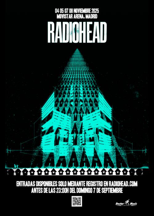 Cartel de Concierto de Radiohead en Madrid (Tercera Fecha)