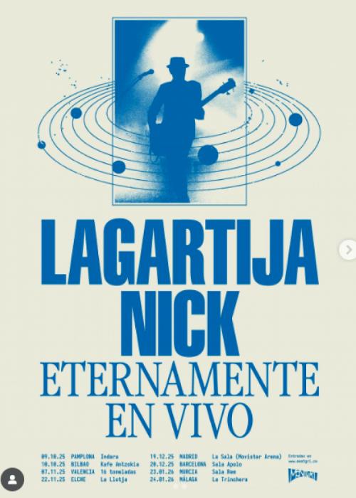 Cartel de Concierto de Lagartija Nick en Pamplona