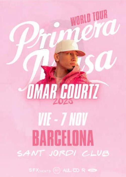 Cartel de Concierto de Omar Courtz en Barcelona (Primera Fecha)