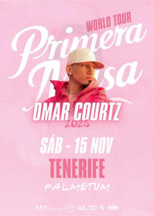Cartel de Concierto de Omar Courtz en Tenerife