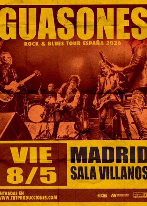 Cartel de Concierto de Guasones en Madrid