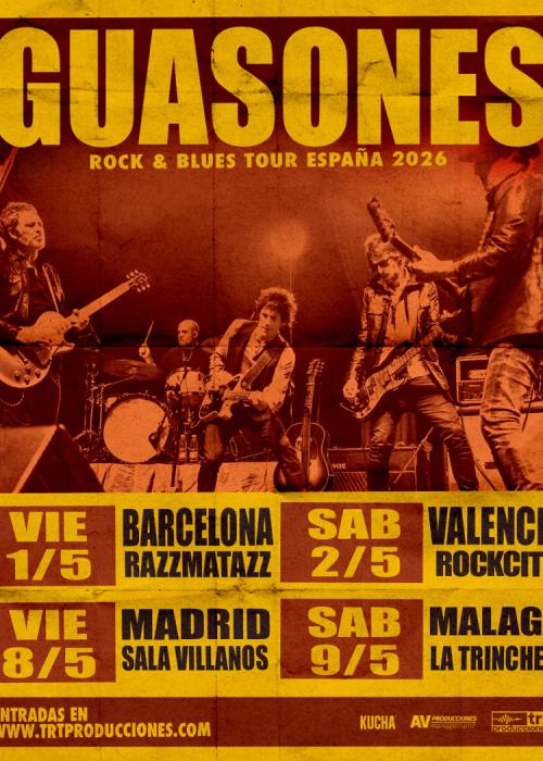 Cartel de Concierto de Guasones en Málaga