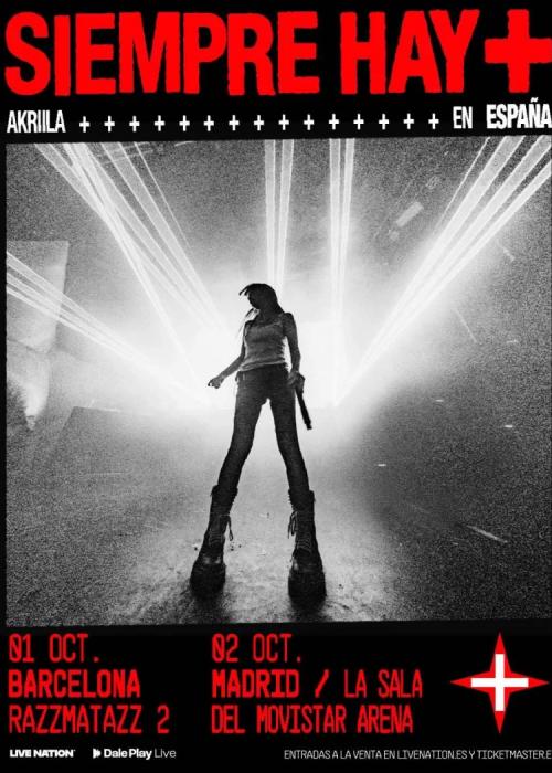 Cartel de Concierto de Akriila en Madrid