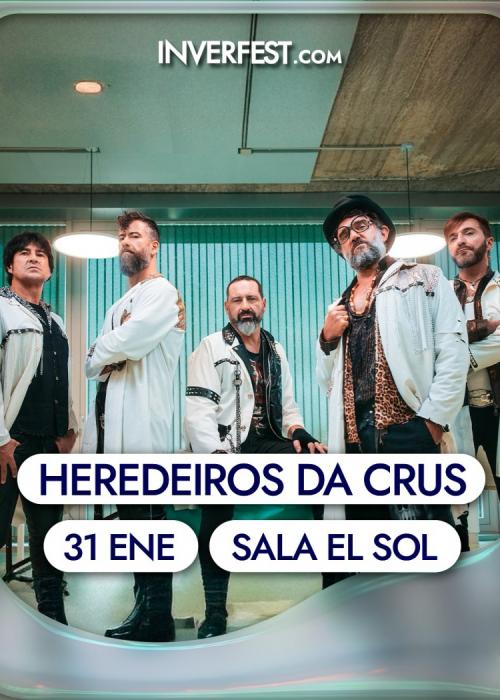 Cartel de Concierto de Heredeiros da Crus en Madrid
