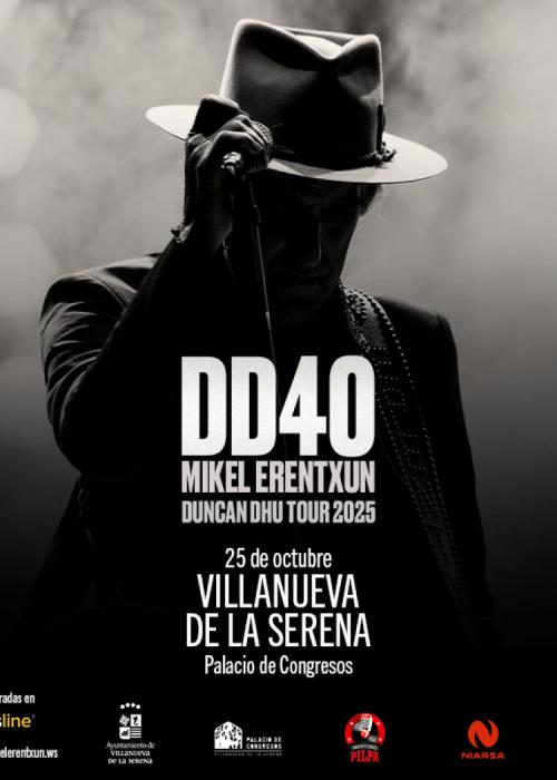Cartel de Concierto de Duncan Dhu en Villanueva de la Serena