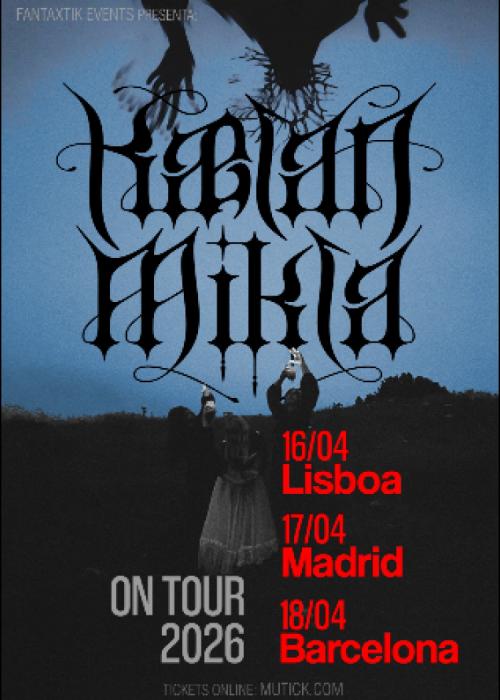 Cartel de Concierto de Kaelan Mikla en Barcelona