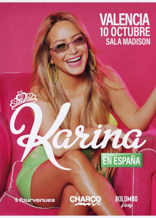 Cartel de Concierto de Karina “La Princesita” en Valencia