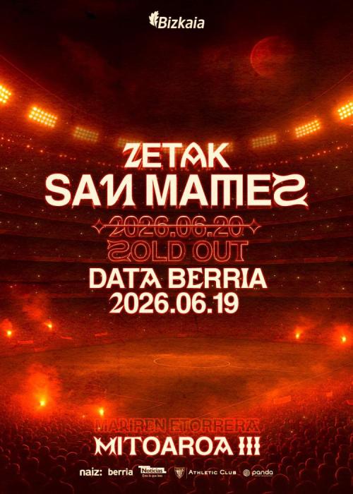 Cartel de Concierto de Zetak en Bilbao (Segunda Fecha)