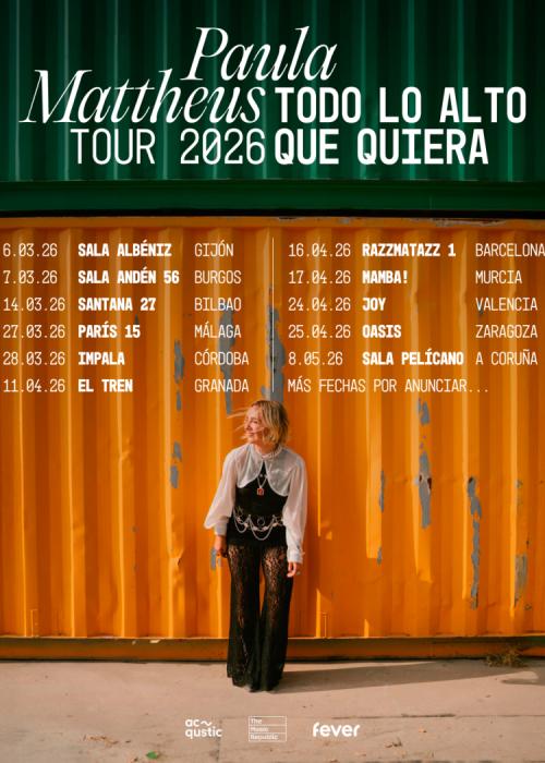 Cartel de Concierto de Paula Mattheus en A Coruña
