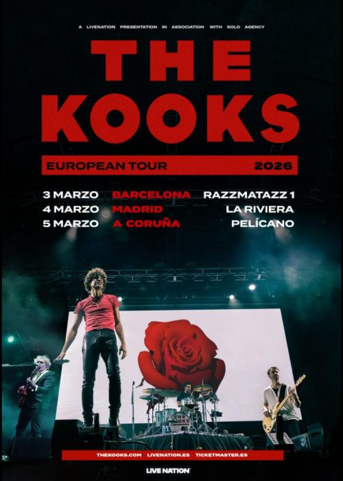 Cartel de Concierto de The Kooks en Barcelona