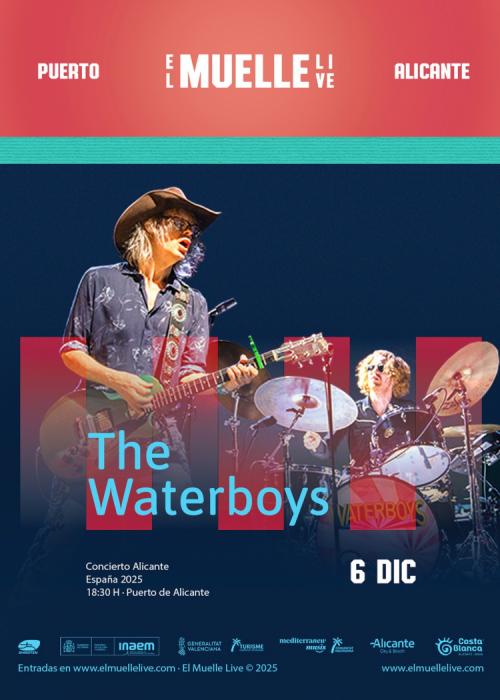 Cartel de Concierto de The Waterboys en Alicante
