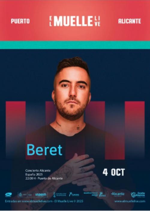 Cartel de Concierto de Beret en Alicante