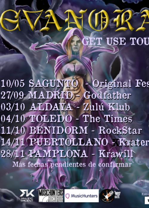 Cartel de Concierto de Evanora en Puertollano