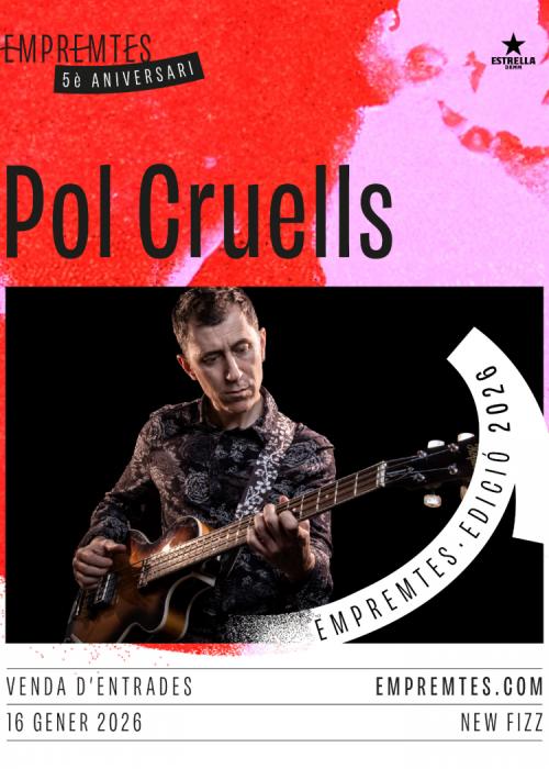 Cartel de Concierto de Pol Cruells en Barcelona