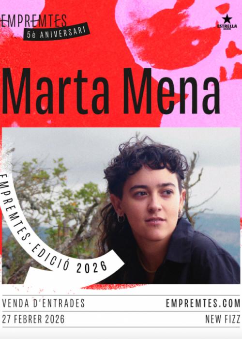 Cartel de Concierto de Marta Mena en Barcelona