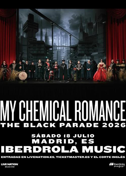 Cartel de Concierto de My Chemical Romance en Madrid