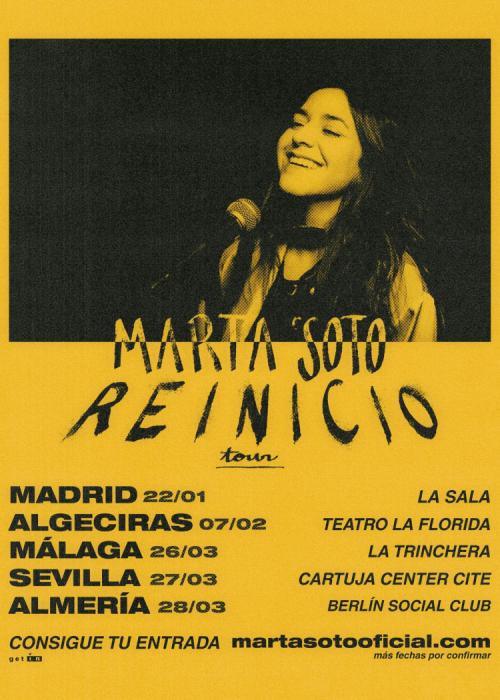 Cartel de Concierto de Marta Soto en Málaga