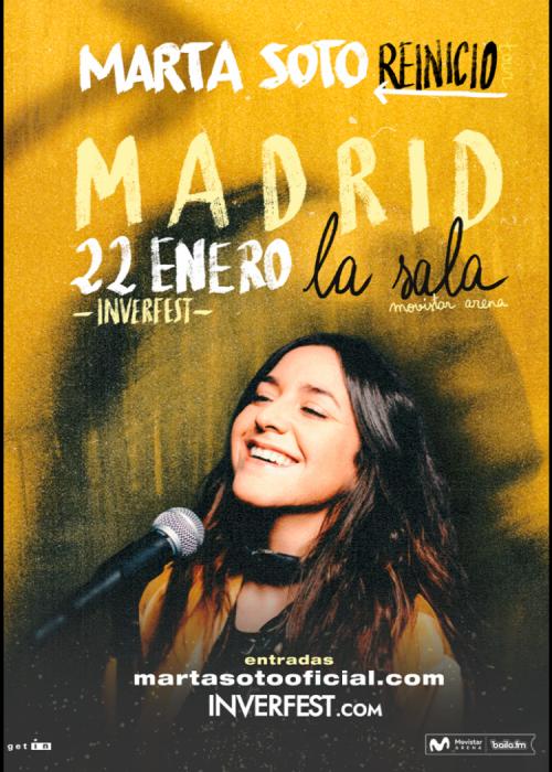 Cartel de Concierto de Marta Soto en Madrid