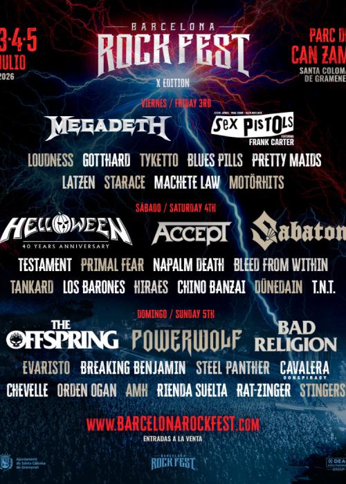 Cartel de Barcelona Rock Fest 2026