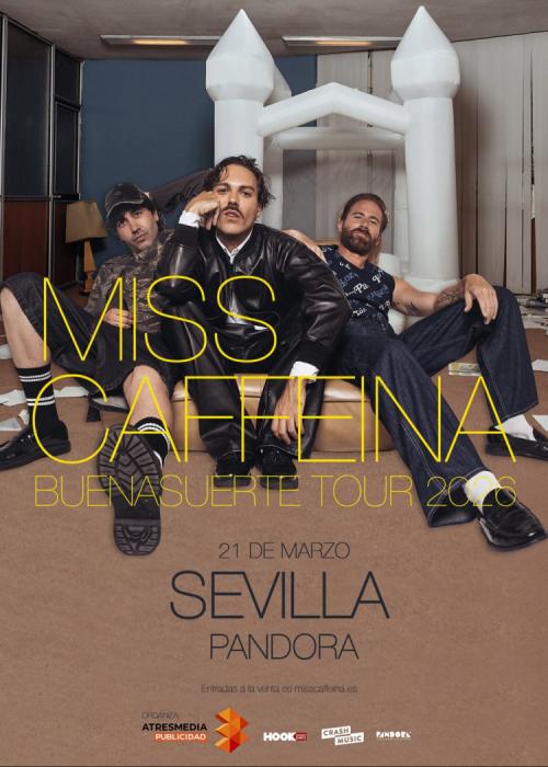 Cartel de Concierto de Miss Caffeina en Sevilla