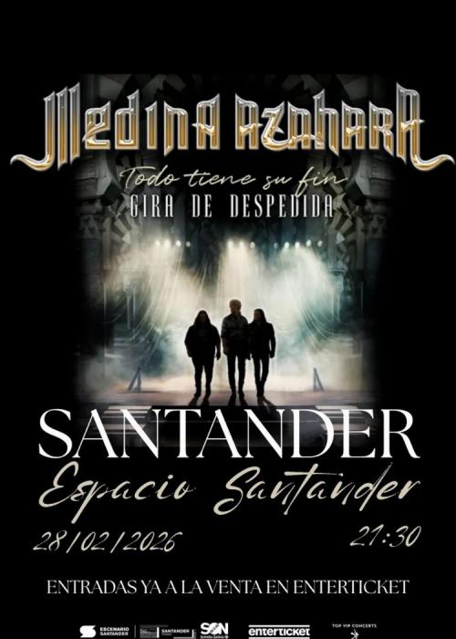 Cartel de Concierto de Medina Azahara en Santander