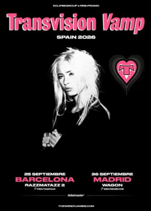 Cartel de Concierto de Transvision Vamp en Madrid